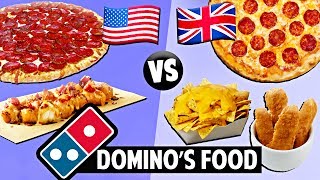 AMERICAN vs. BRITISH Domino's Food