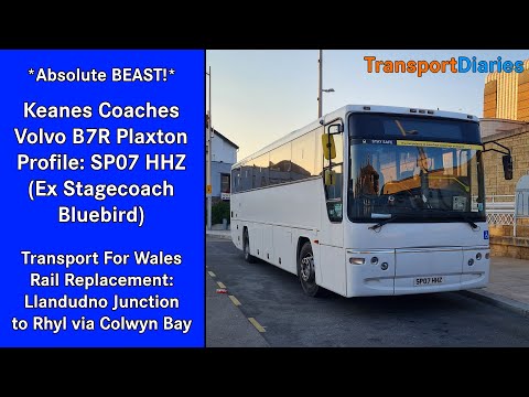 *Beastly!* Keanes Coaches (Ex Stagecoach Highlands) Volvo B7R Plaxton Profile: SP07 HHZ