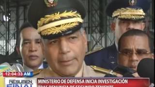 Ministerio de Defensa inicia investigación tras denuncia de segundo teniente