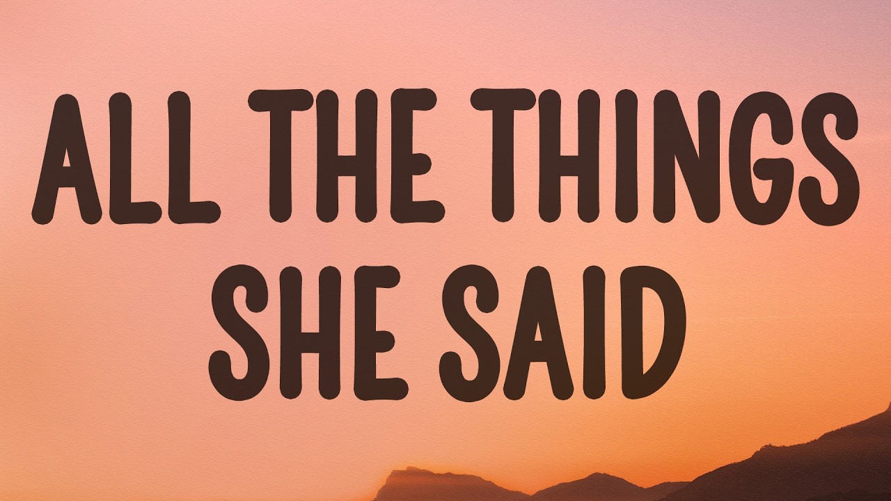 Tatu - All The Things She Said (Lyrics) | Running through my head