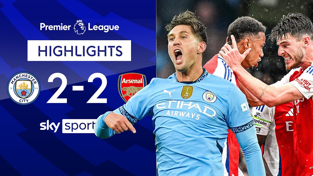 Stones 98th min equaliser in BLOCKBUSTER! 🍿 | Man City 2-2 Arsenal | Premier League Highlights