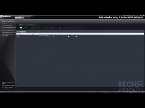 Tutorial Add A Device Using S Series Nvms Software