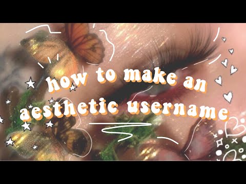 how to make an aesthetic username ⁂