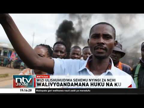 Miji ya Machakos na Kitui yageuka mchezo wa paka na panya baina ya polisi na waandamanaji
