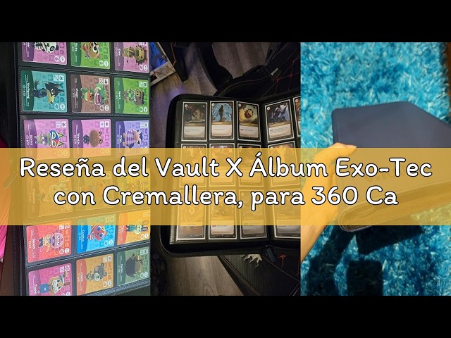 Vídeo relacionado con Vault X Archivador para Cartas Coleccionables de 9 Bolsillos con Cremallera, 360 Cartas, Material de Álbum Exo-Tec, 20 Hojas de Carga Lateral, Carpeta para Juegos Coleccionables, TCG (Amarillo)