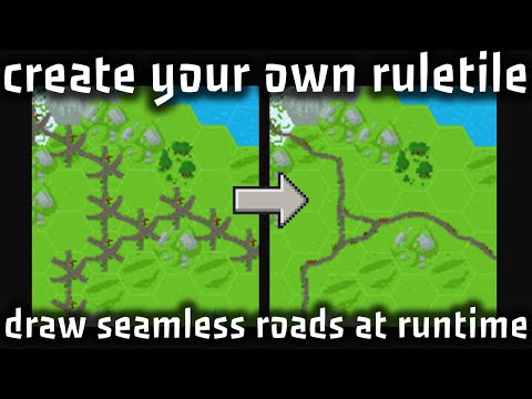 Draw Seamless Roads at Runtime with Custom Road Tile in Unity - Turn-based strategy tutorial - pt2