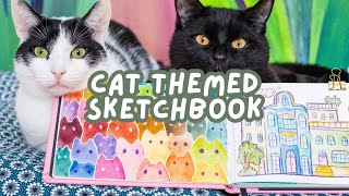 5 FUN CAT THEMED Sketchbook Ideas!