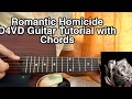 Romantic Homicide - D4VD // Easy Guitar Tutorial, Lesson, Chords
