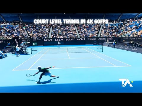 AO26: Djokovic Vs Medvedev: Court Level Practice Set 4K 60FPS