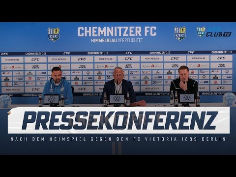 Chemnitzer FC | Pressekonferenz nach dem Heimspiel gegen den FC Viktoria 1889 Berlin