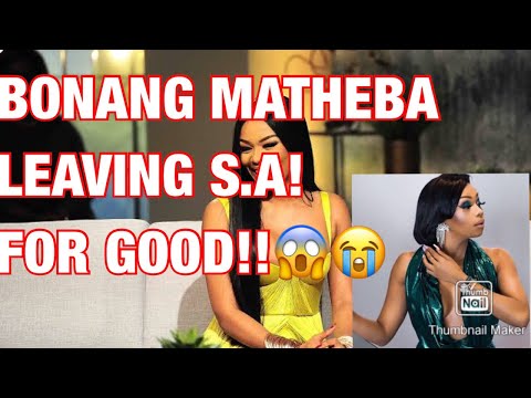 BONANG MATHEBA IS LEAVING SOUTH AFRICA FOR GOOD🇿🇦😳 | TRENDING SA VIRAL VIDEO