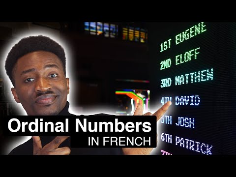 Ordinal Numbers in French