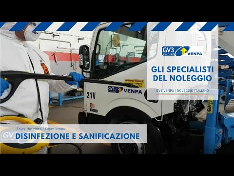 GV3 Venpa  - Disinfezione e sanificazione attrezzature a noleggio