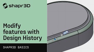 Modify features with Design History: Motorcycle Cover Design part 4 | Shapr3D Basics