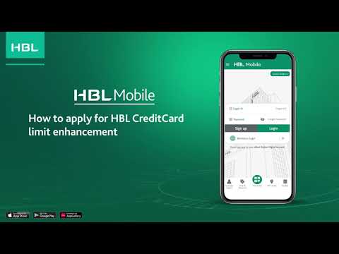 How to apply for HBL CreditCard limit enhancement with HBL Mobile