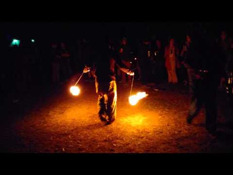 AMAZING FIRE POI SPIN SESSION