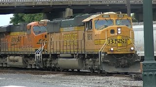 preview picture of video 'BNSF Coal Train With Pushers, Dalton, Georgia'