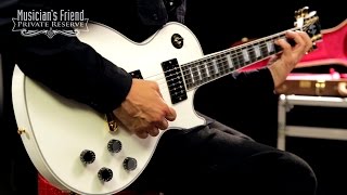 Video thumbnail for Gibson Custom 2015 Les Paul Custom Axcess with Stopbar Electric Guitar by Musician's Friend