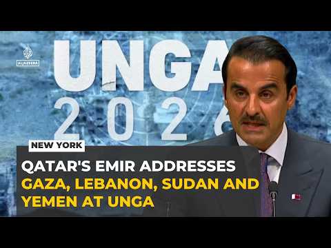 Qatar's Emir calls Gaza war a ‘genocide’ in UN General Assembly address