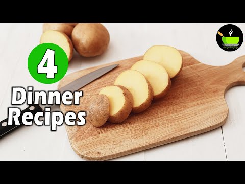 4 Dinner Recipes  | Easy Dinner Recipes | Indian Dinner Plan | Dinner Ideas | Restaurant Style