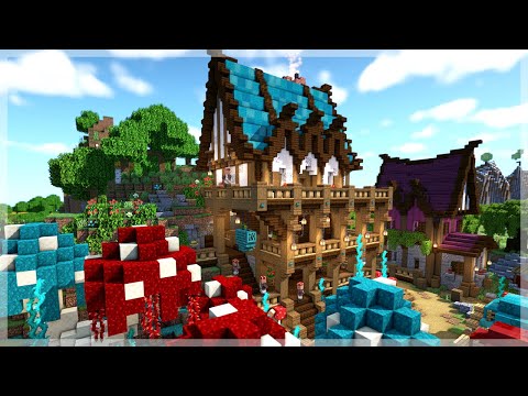 Minecraft | BEAUTIFUL Fantasy Village Build Timelapse