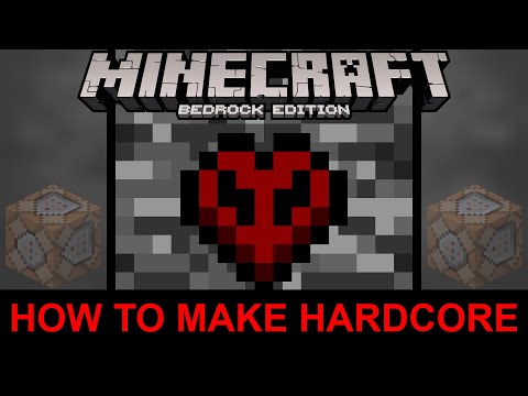 How to Make a Hardcore Difficulty in Minecraft Bedrock! (3rd Life and Normal Hardcore!)