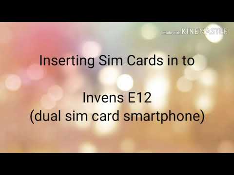 Invens E12- How to insert a sim