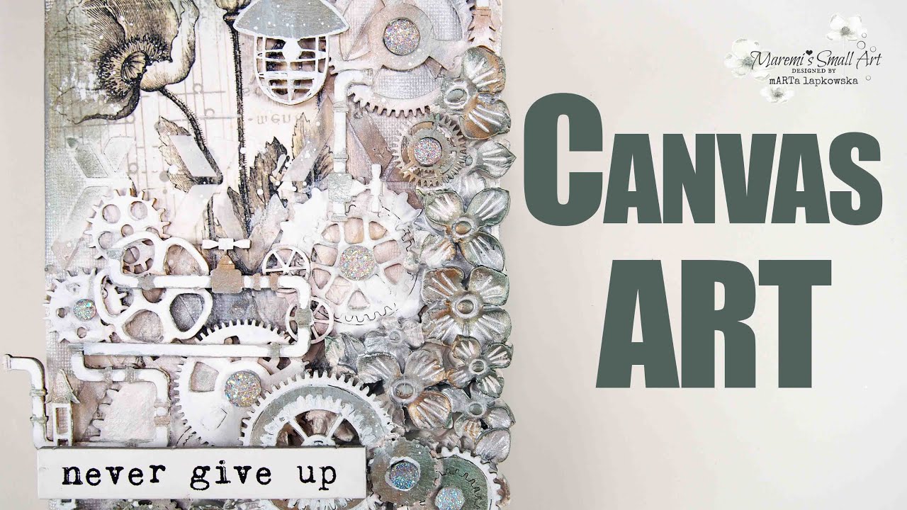 STEAMPUNK Mixed Media Canvas Art ~ ✂️ Maremi's Small Art