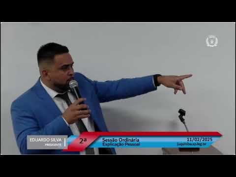 A MELHOR TRIBUNA DA 2ª SESSÃO ORDINÁRIA DE 2025 DE JUQUITIBA VAI PARA O VEREADOR EDUARDO.