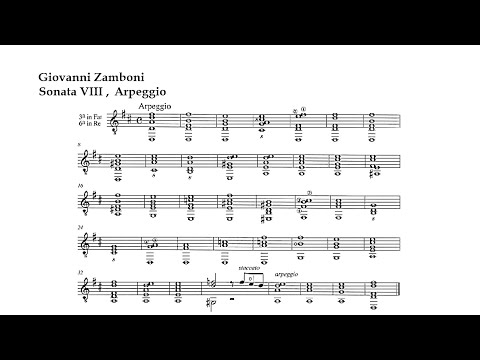 G. Zamboni. Sonata VIII, Arpeggio