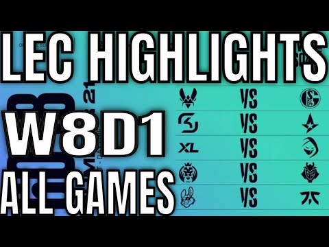 LEC Highlights ALL GAMES W8D1 Summer 2021