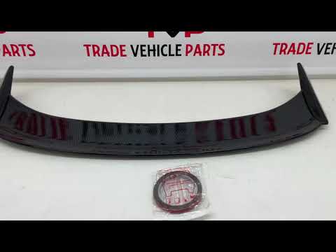 Fits VW Scirocco 2008-2014 Rear Roof Boot Lip Spoiler Carbon Look Standard Models video