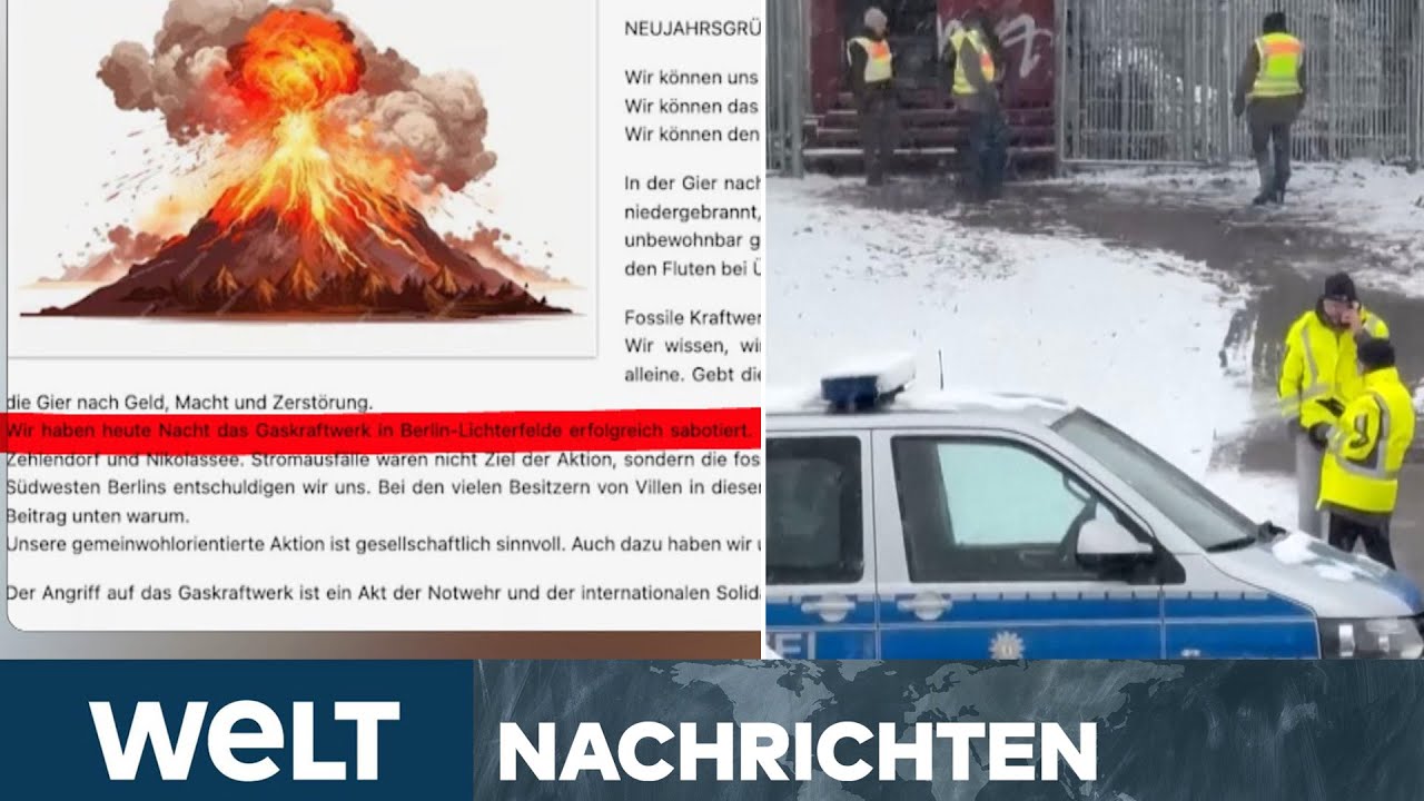 BLACKOUT IN BERLIN: Bekenner-Schreiben zum Anschlag! Zehntausende von Stromausfall betroffen I WELT