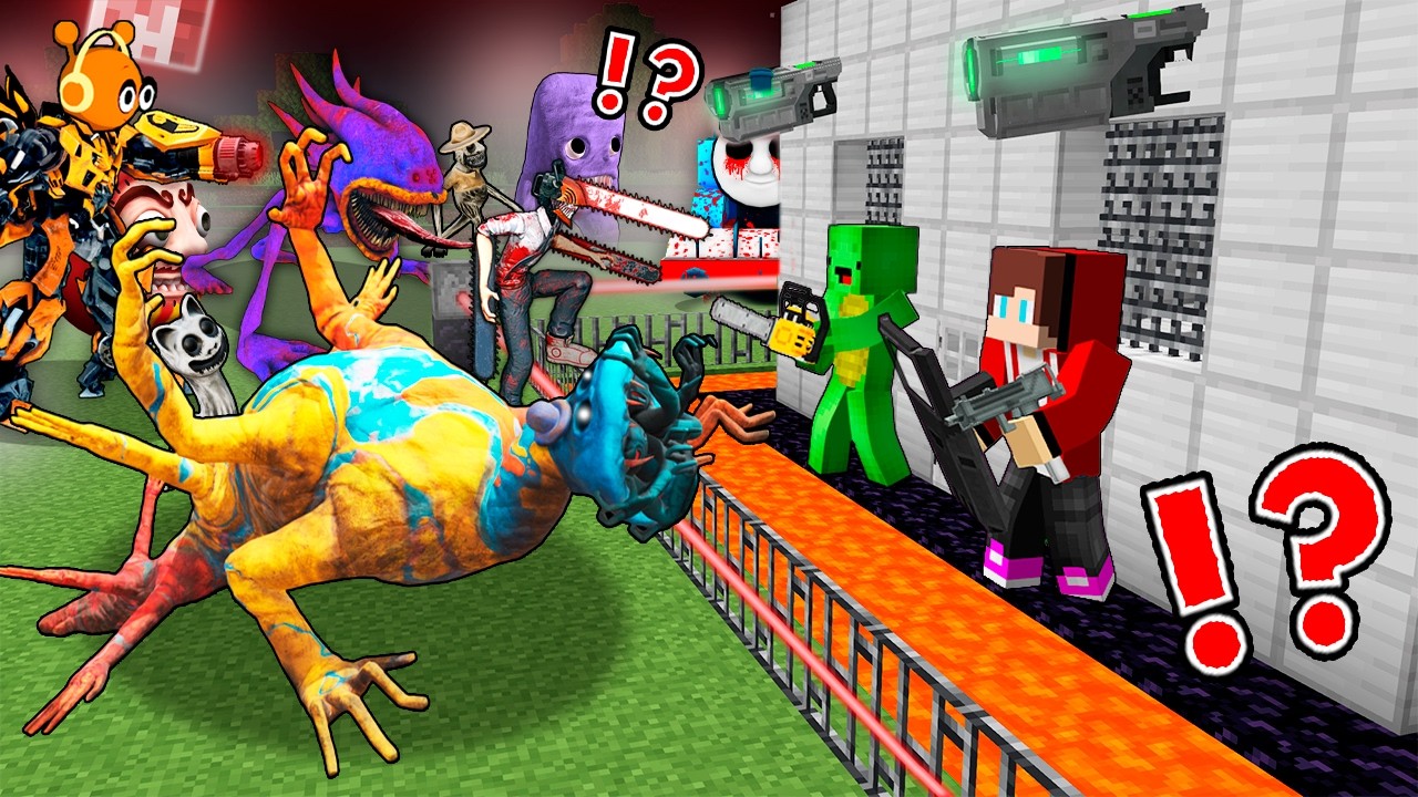 スプランキーから家をゼンとマイキー ぜんいち マインクラフト  すべてのモンスター