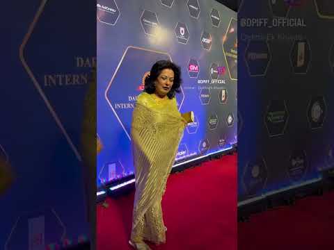 Moushumi Chatterjee Stuns on the Red Carpet at Dadasaheb Phalke International Film Festival #dpiff