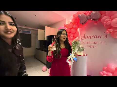 Simran Nu Diti Rajdeep Sargun Ne Surprise party😍♥️ Bride to Be❤️🧿 || Simran Kalsi || Vlog 