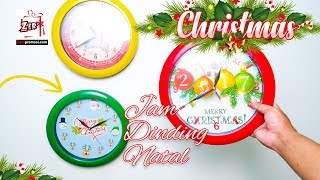 Souvenir jam dinding Cetak custom natal