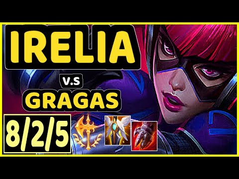 RASCAL (IRELIA) vs GRAGAS - 8/2/5 KDA TOP CHALLENGER GAMEPLAY - KR