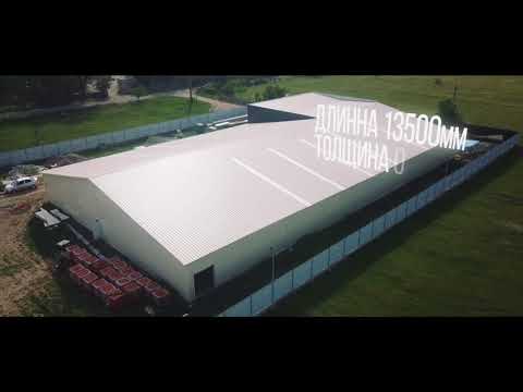 Полікарбонатна сотова панель 40мм прозора 7 стінок PLP 1000-40, площею 13,5м², довжиною 13500мм прозора з аксесуарами