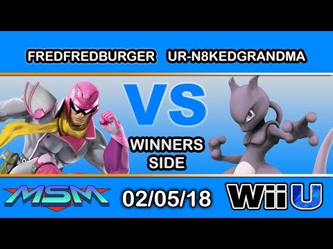 MSM 132 - FredFredBurger (Captain Falcon) Vs. Ur-n8kedgrandma (Mewtwo) Winners Side - Smash 4