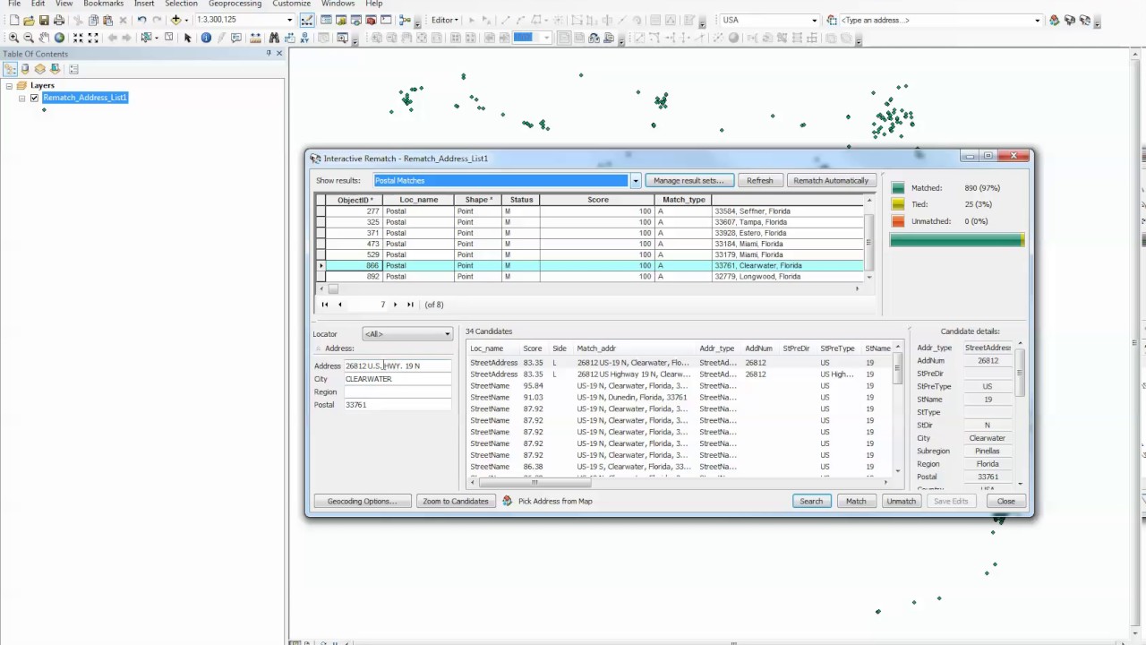 Address Rematching in ArcMap