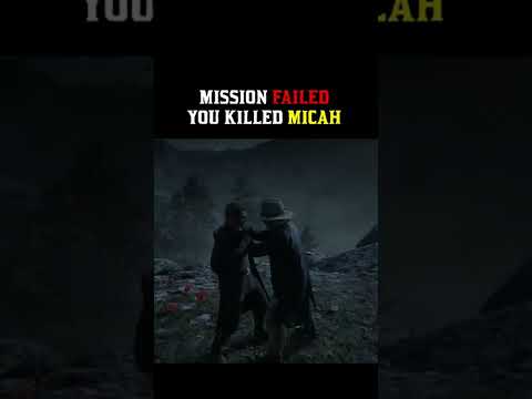 Mission failed. You killed Micah - RDR2 #shorts