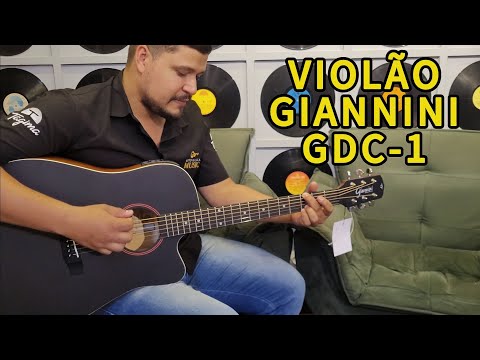 VIOLÃO GIANNINI GDC-1 FOLK ELETROACÚSTICO 