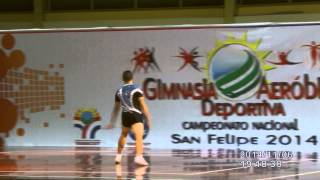 preview picture of video 'Rainner Jose Bazan, Yaracuy, Campeonato Nacional de Gimnasia Aerobica Deportiva San Felipe 2014'