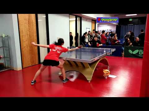 Women's Singles RR: Ann (1916, red) vs Jiao Qiao (2448) at 2018 Swan Warriors Open