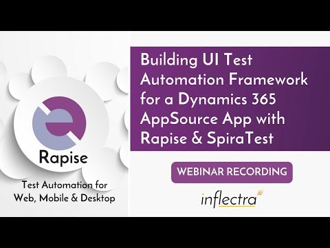 Webinar: How to Build MS Dynamics 365 AppSource Automation Framework using Rapise
