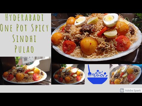 One-Pot Hyderabadi Spicy Sindhi Pulao || Sindhi Pulao Recipe