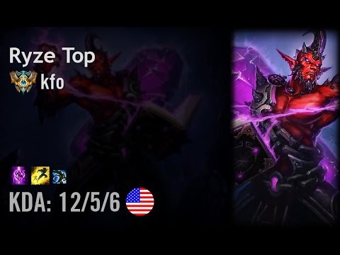 Ryze Top vs Riven - kfo - NA Challenger Patch 6.13