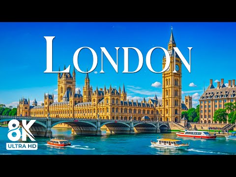 London 8K - Soothing Music Along With Beautiful Nature Video - 4K Video Ultra HD