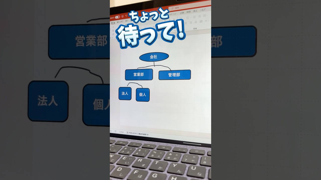 【組織図作成自由自在】#パワポ#パワーポイント#powerpoint#資料作成#スライド作成